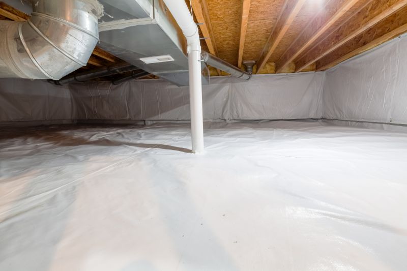 Crawlspace with Vapor Barrier